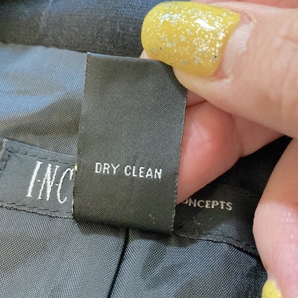 INC international concepts black & Ivory woman’s blazer fully lined knit plus - Picture 10 of 14